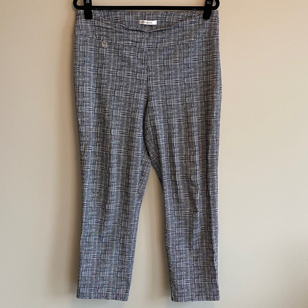 S.C & CO. black & white Cropped Pants